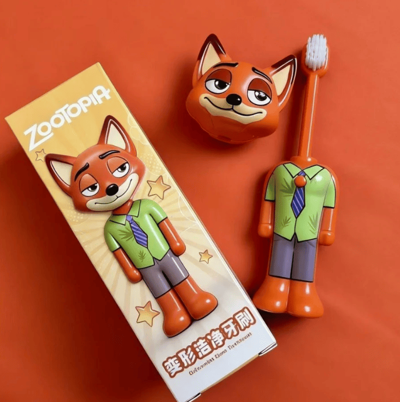 Zootopia Kids Toothbrush | Soft Bristles Cartoon Character Toothbrush for Children