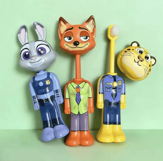 Zootopia Kids Toothbrush | Soft Bristles Cartoon Character Toothbrush for Children