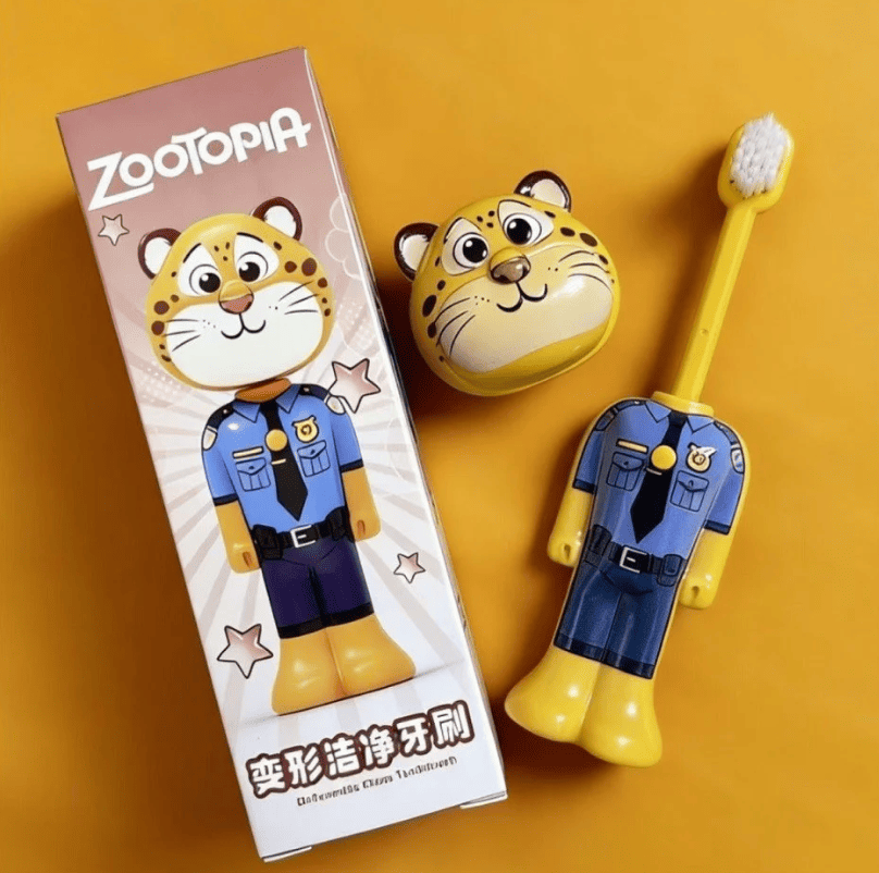 Zootopia Kids Toothbrush | Soft Bristles Cartoon Character Toothbrush for Children