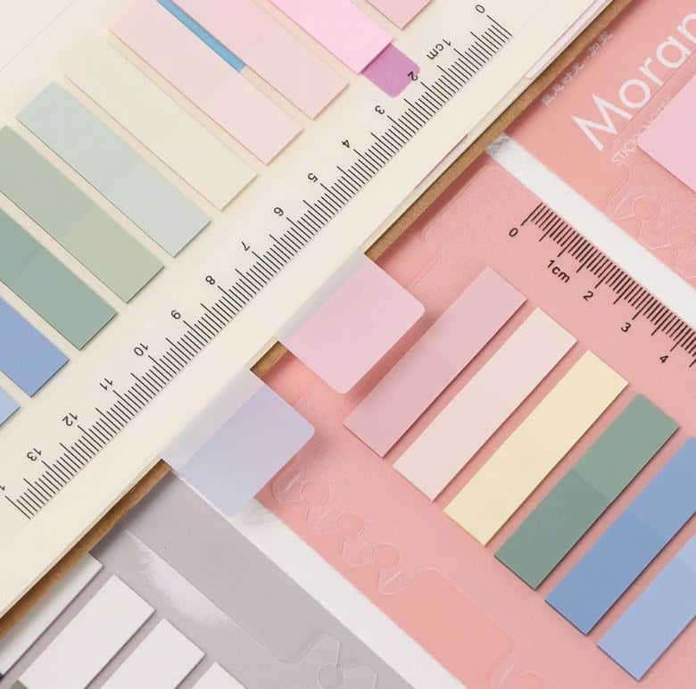 Pastel Index Sticky Notes