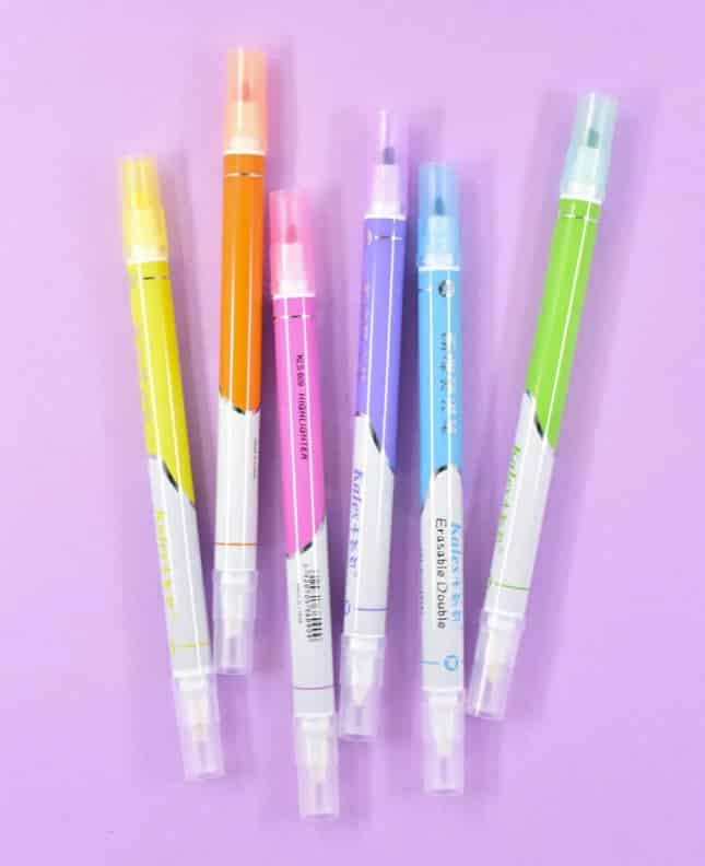 Erasable Double Sided Highlighters