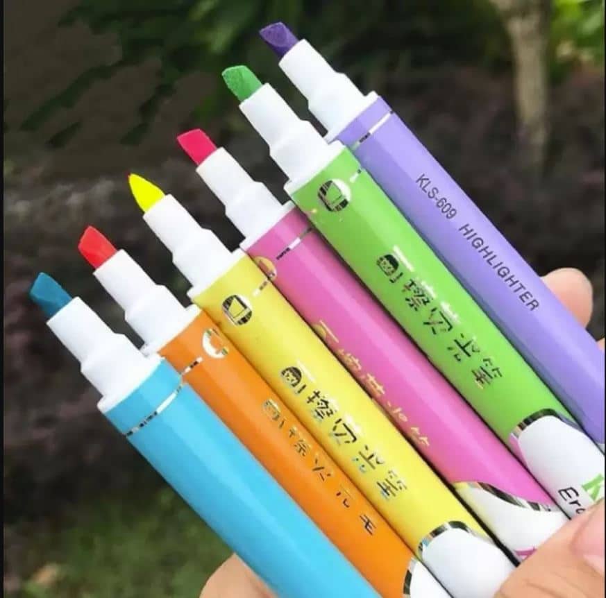 Erasable Double Sided Highlighters