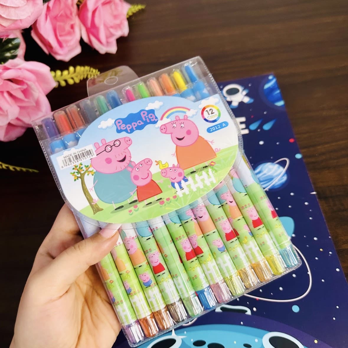 Space Coloring Book And Crayon Set