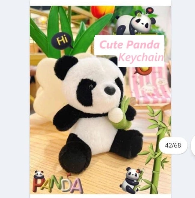 Panda Plush Keychain