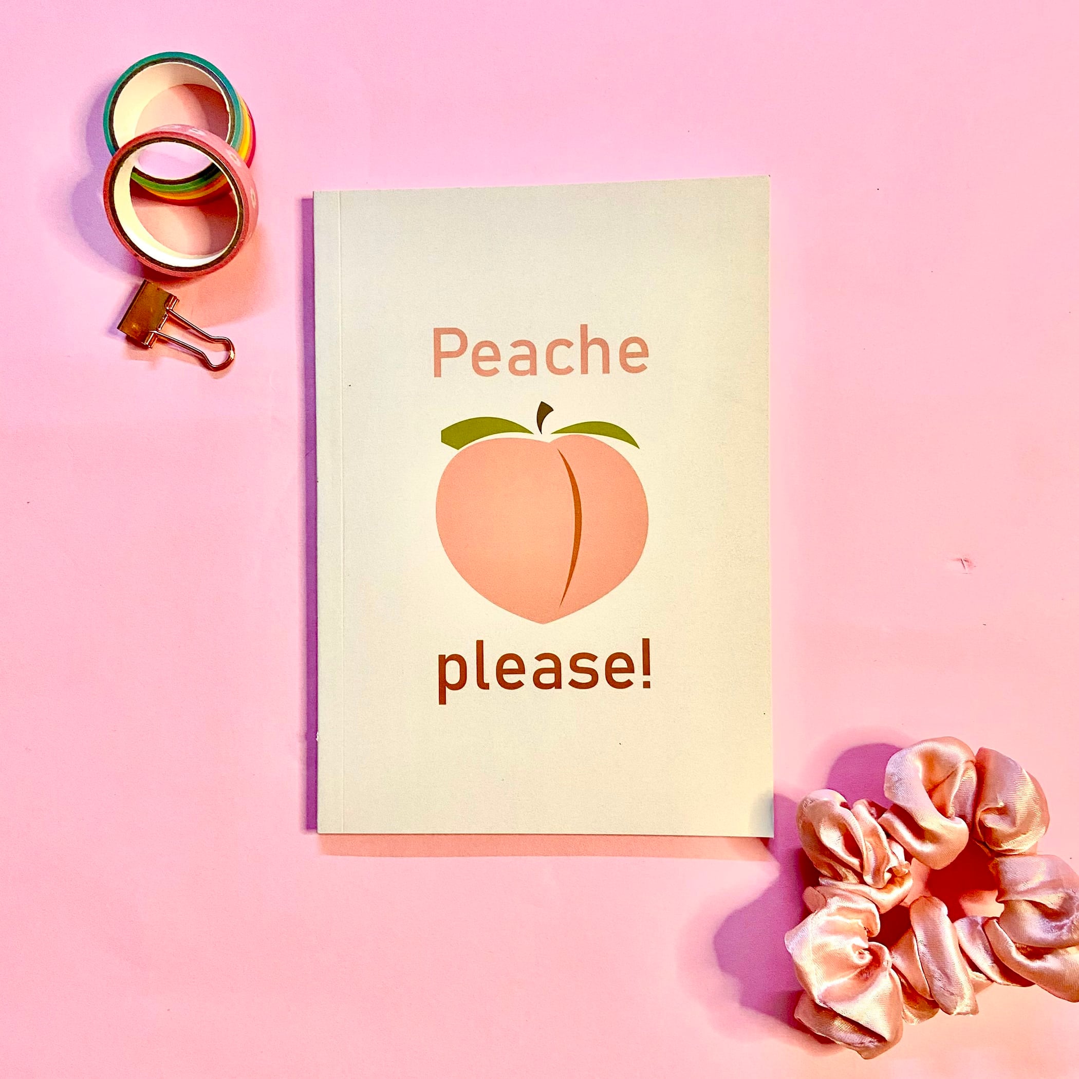 PEACH PLEASE NOTEBOOK