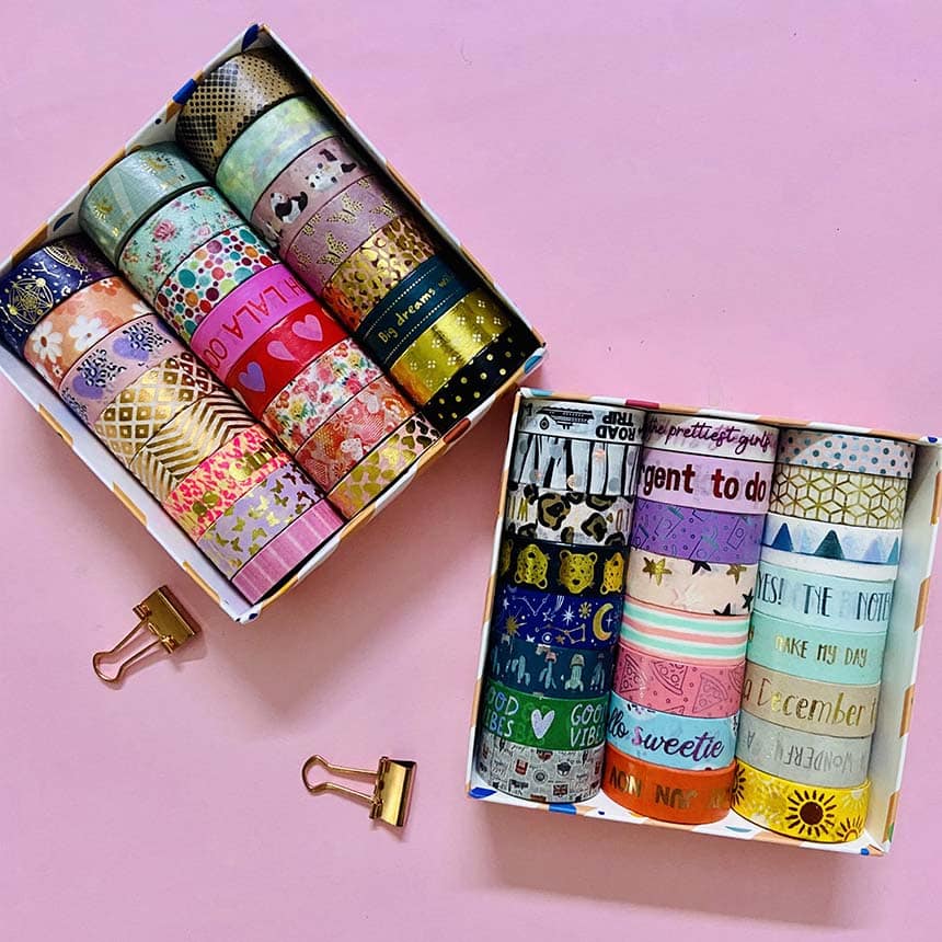 Gold Embossed Washi Tapes