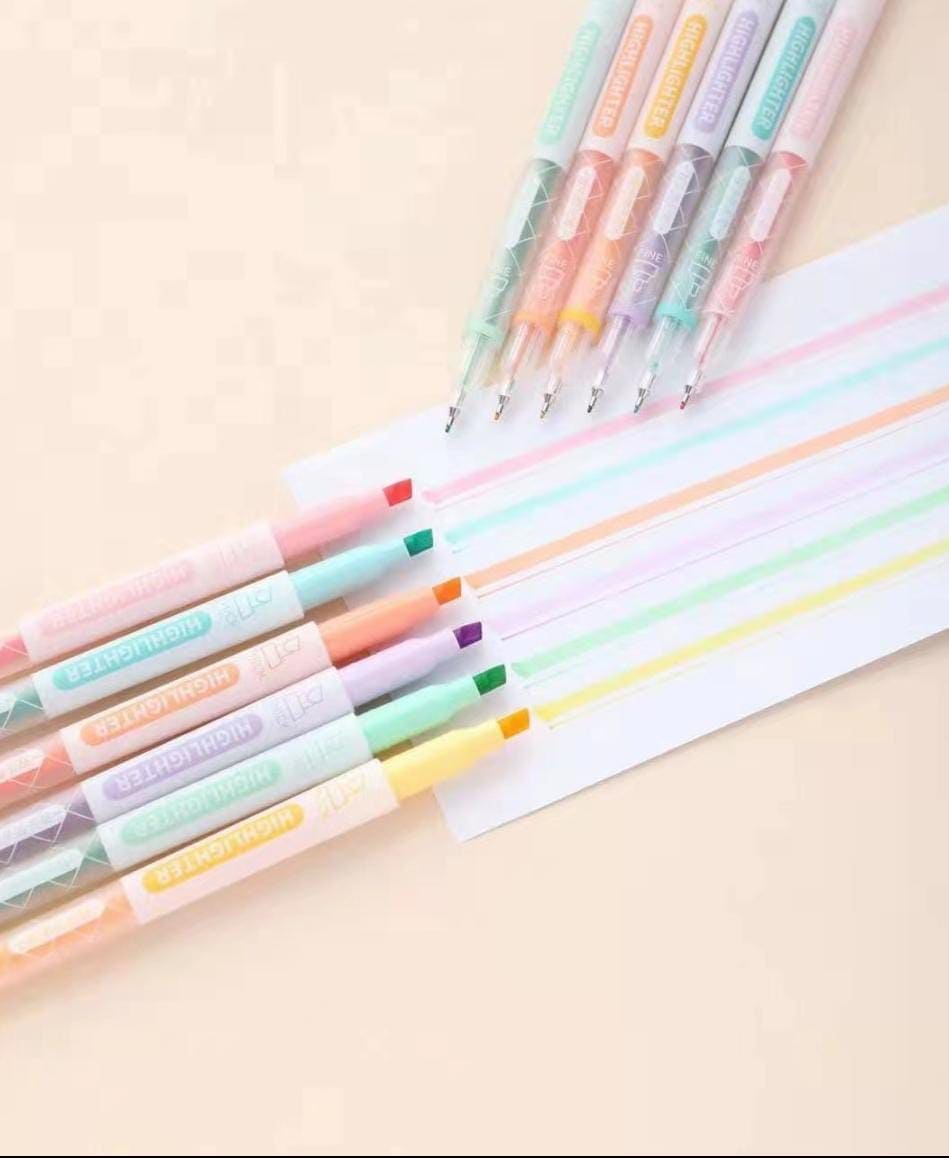 Candy Colored Dual Tip Highlighters