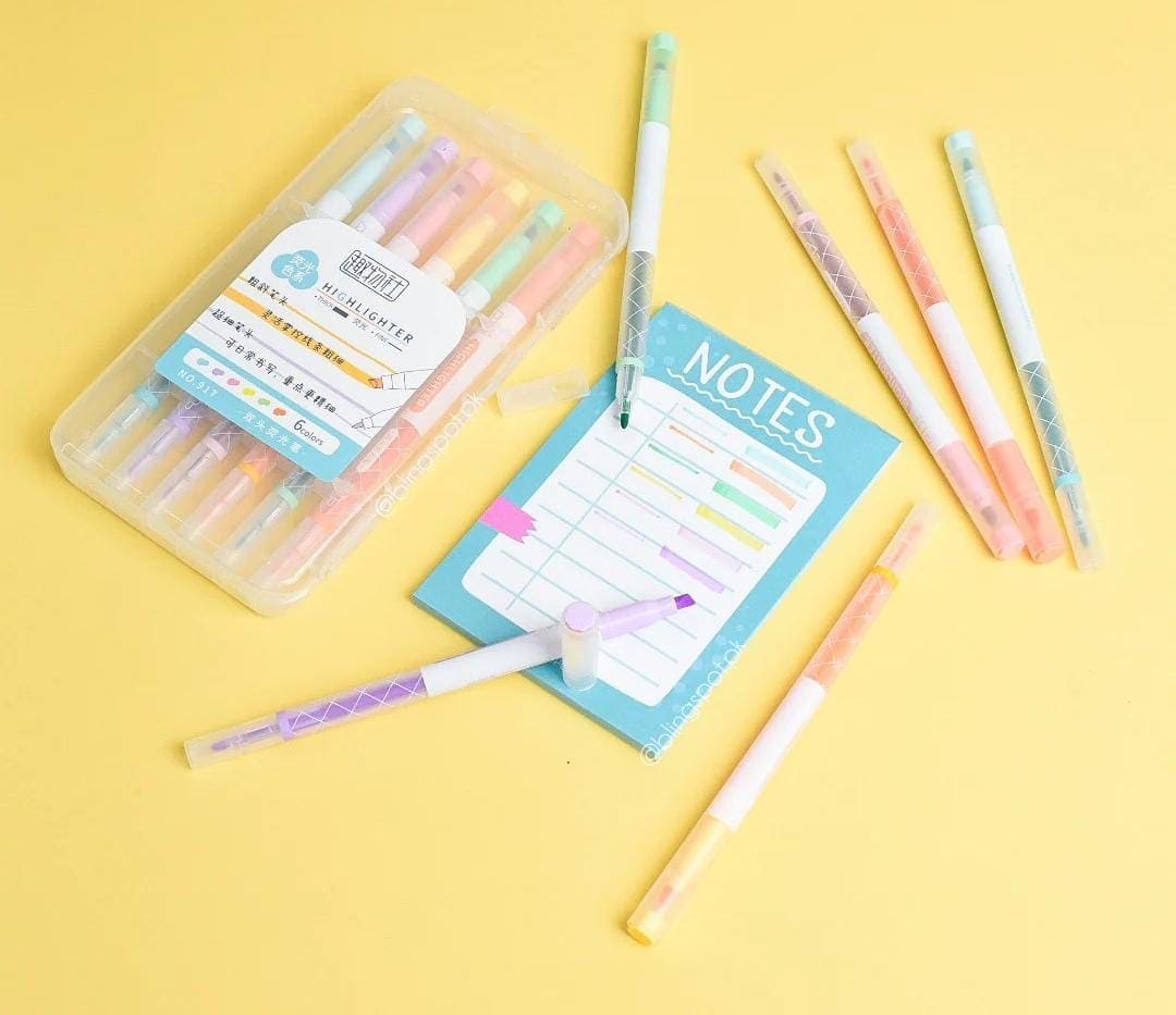 Candy Colored Dual Tip Highlighters