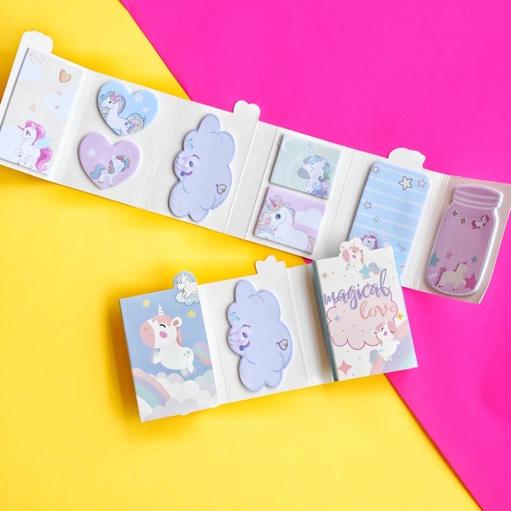 Foldable Unicorn Sticky Notes
