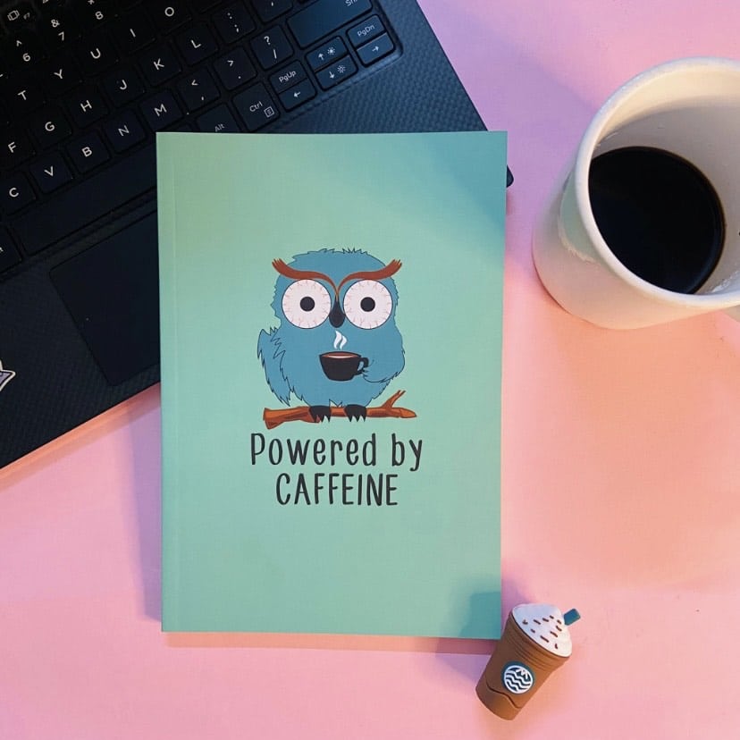 Powered By Caffeine Notebook