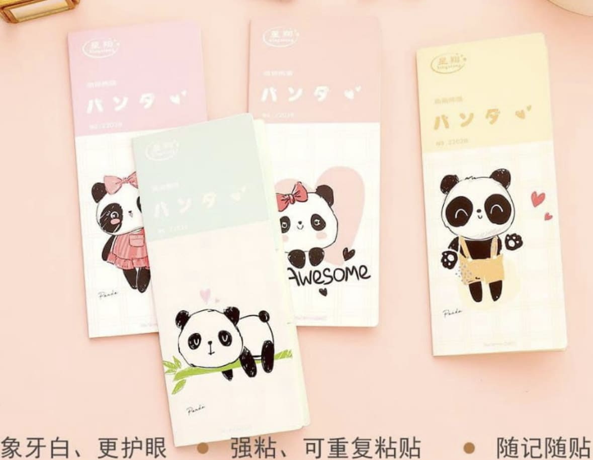 Cute Panda Sticky Notes Memo Pad