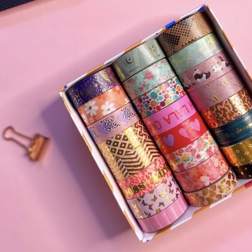 Gold Embossed Washi Tapes
