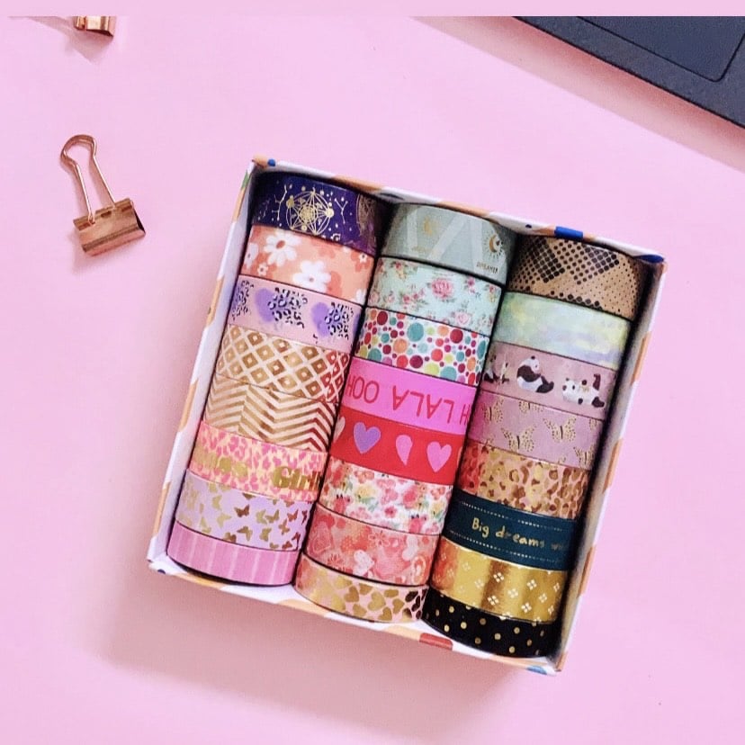 Gold Embossed Washi Tapes