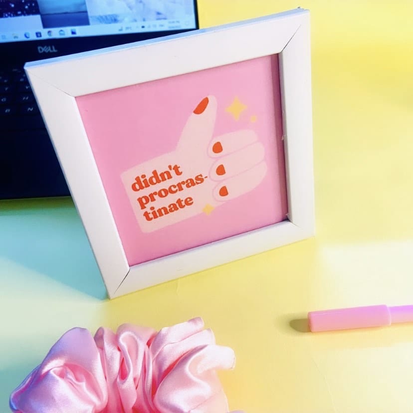 Didn't Procrastinate Wall/Desk Frame