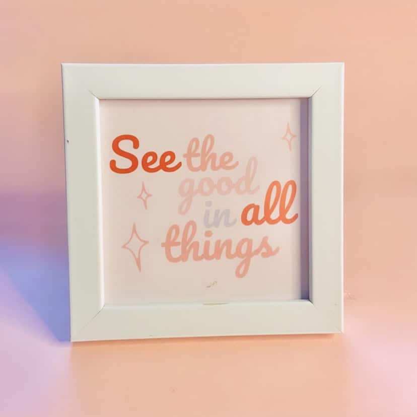 Good In all things Wall/Desk Frame