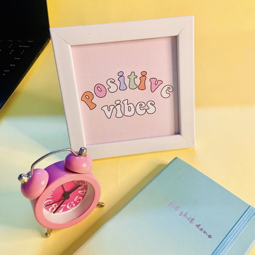 Positive Vibes Wall/Desk Frame