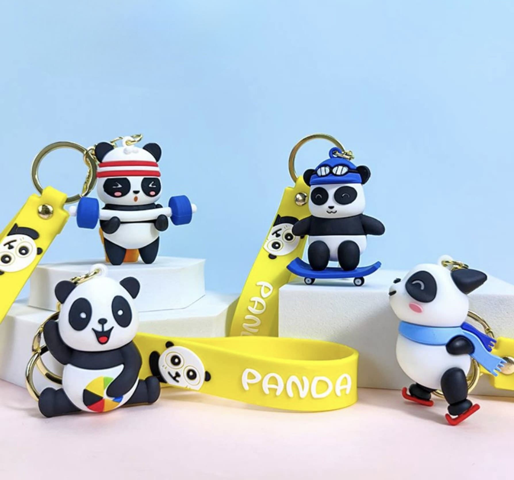 Cute Panda Keychain
