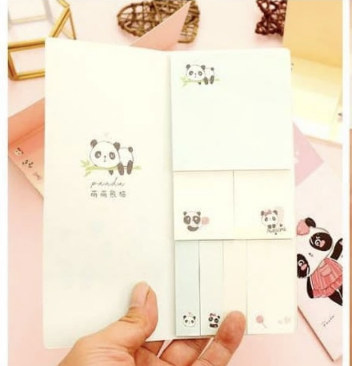 Cute Panda Sticky Notes Memo Pad