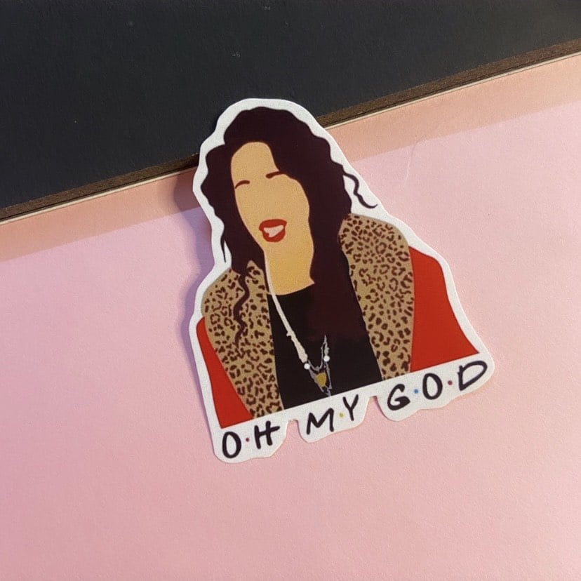 A Set of 10 F.R.I.E.N.D.S Stickers