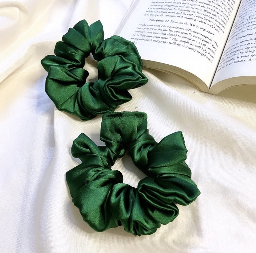 Emerald Green Scrunchie