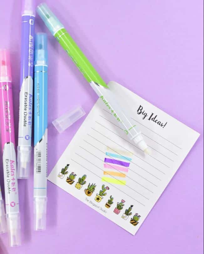Erasable Double Sided Highlighters
