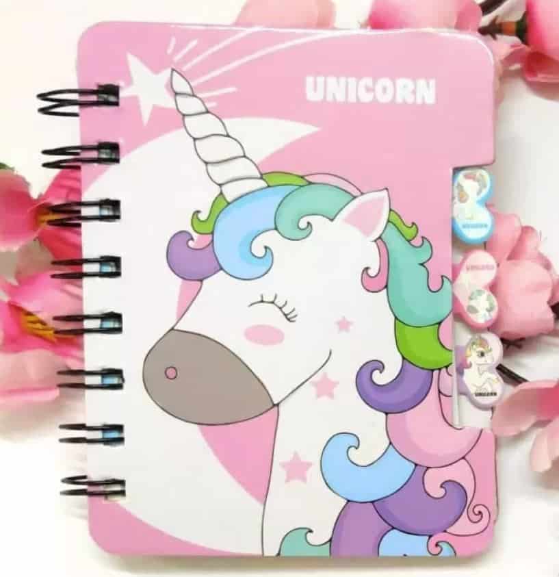Unicorn Spiral Mini Notebook