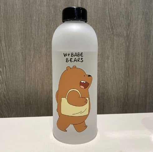 Cute Kawaii We Bare Bear Bottle – The Glitter Cup